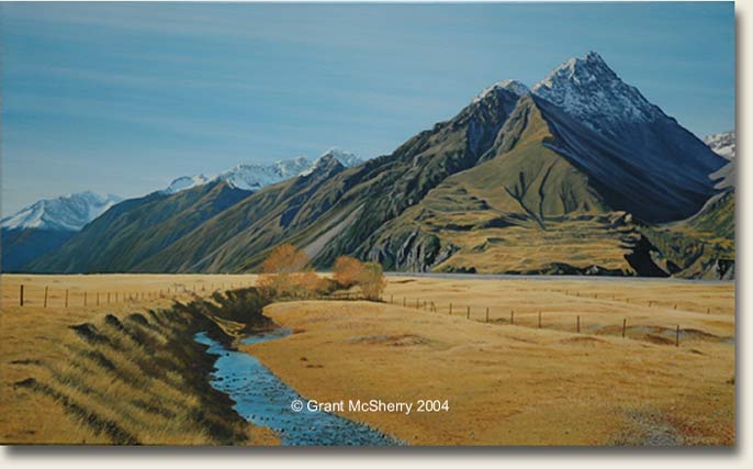 Mt Blackburn painting by Grant McSherry