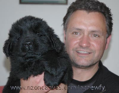 Henry at six weeks old with me 