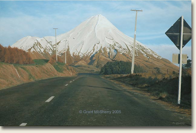 Mt Egmont / Taranaki painting by Grant McSherry